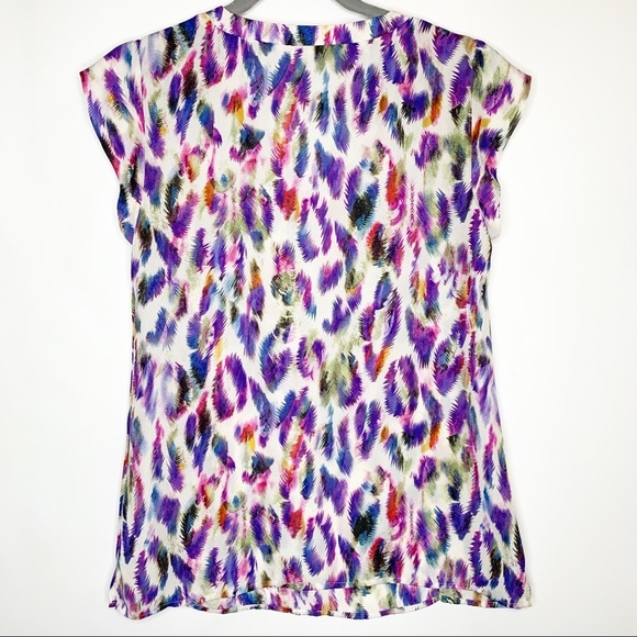 Cabi Plume Top Feather Print 5027 Size XS - Picture 7 of 8